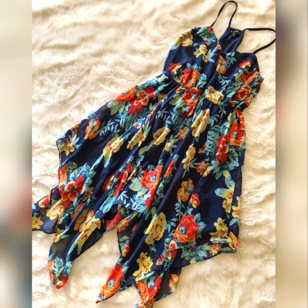 Multi-Length Flowy Flowery Summer Dress